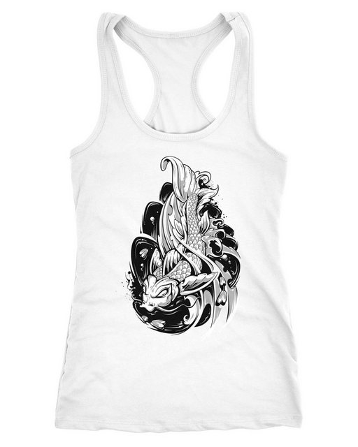 Neverless Tanktop Damen Tank-Top Koi Japan Japenese Racerback Slim Fit tail günstig online kaufen