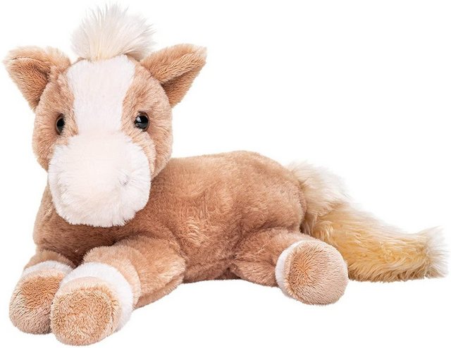 Uni-Toys Kuscheltier Pferd, liegend - hellbraun o. dunkelbraun - 28 cm - Pl günstig online kaufen
