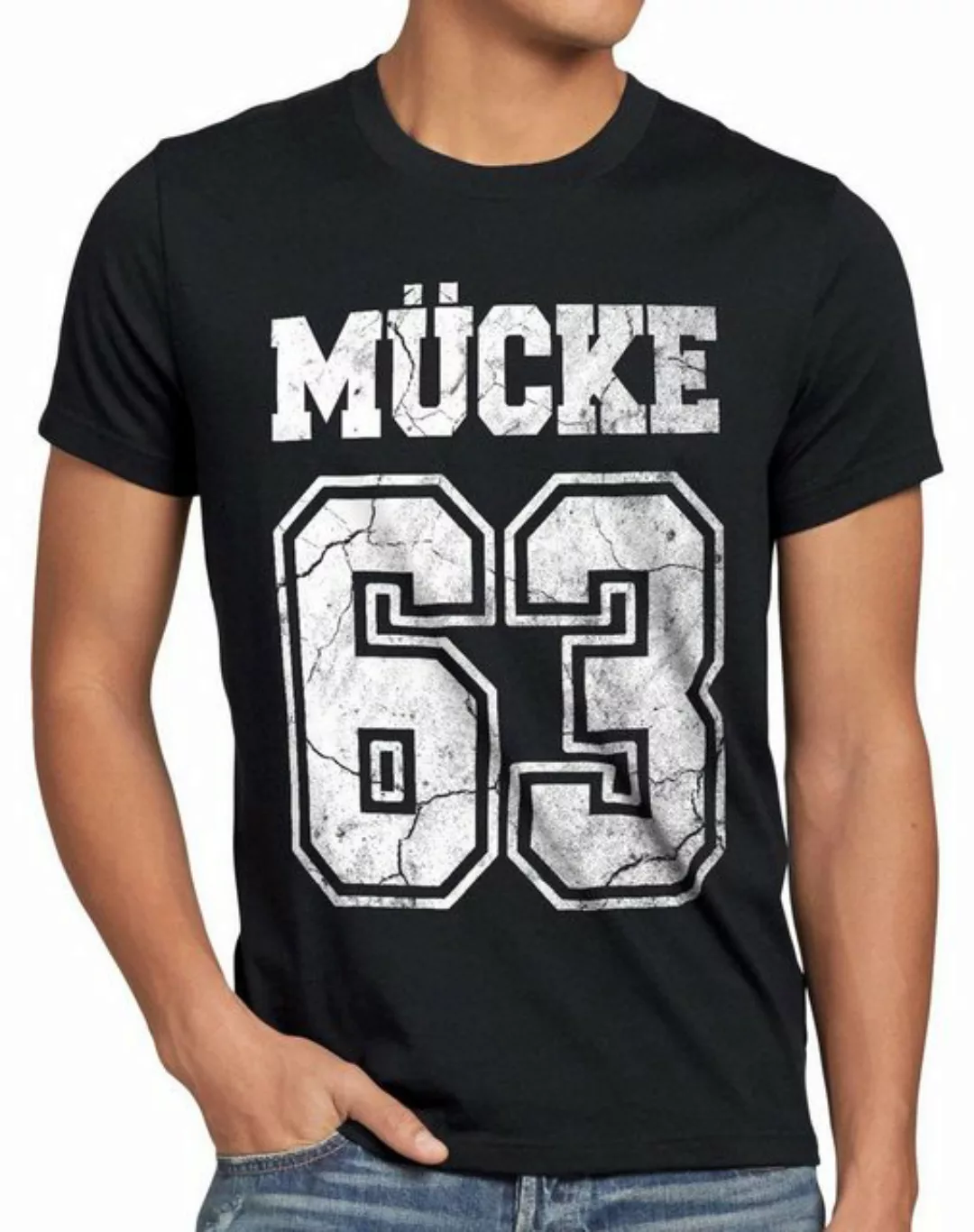 style3 Print-Shirt Herren T-Shirt Mücke 63 bulldozer film star movie günstig online kaufen