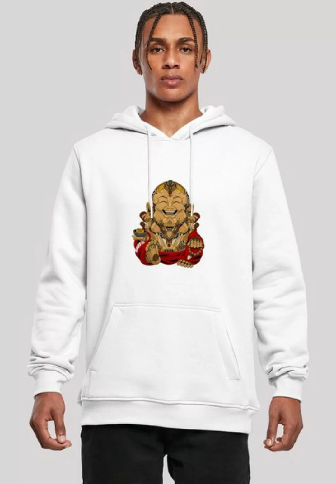 F4NT4STIC Sweatshirt Happy Cyber Buddha Print günstig online kaufen