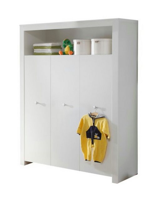 trendteam Kleiderschrank Olivia (3-türig, 130 x 186 cm, Schrank weiß matt) günstig online kaufen