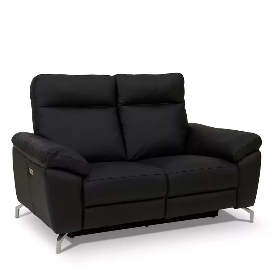 Zweisitzer Sofa mit Relaxfunktion Schwarz günstig online kaufen