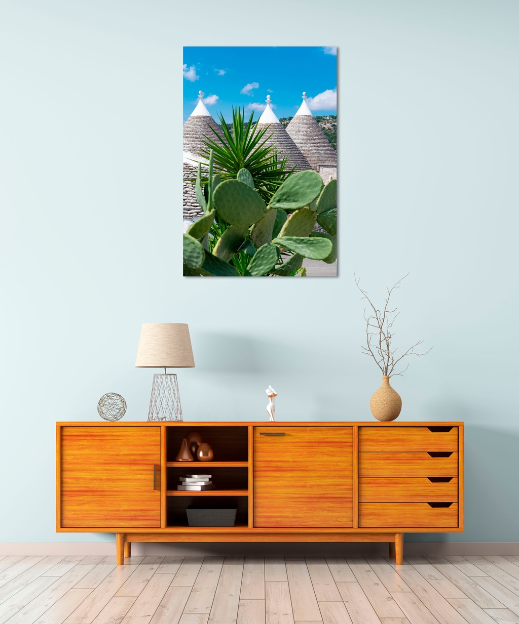 queence Acrylglasbild "Elma", Landschaft-Stadt-Pflanzen-Himmel, (1 St.), Fi günstig online kaufen