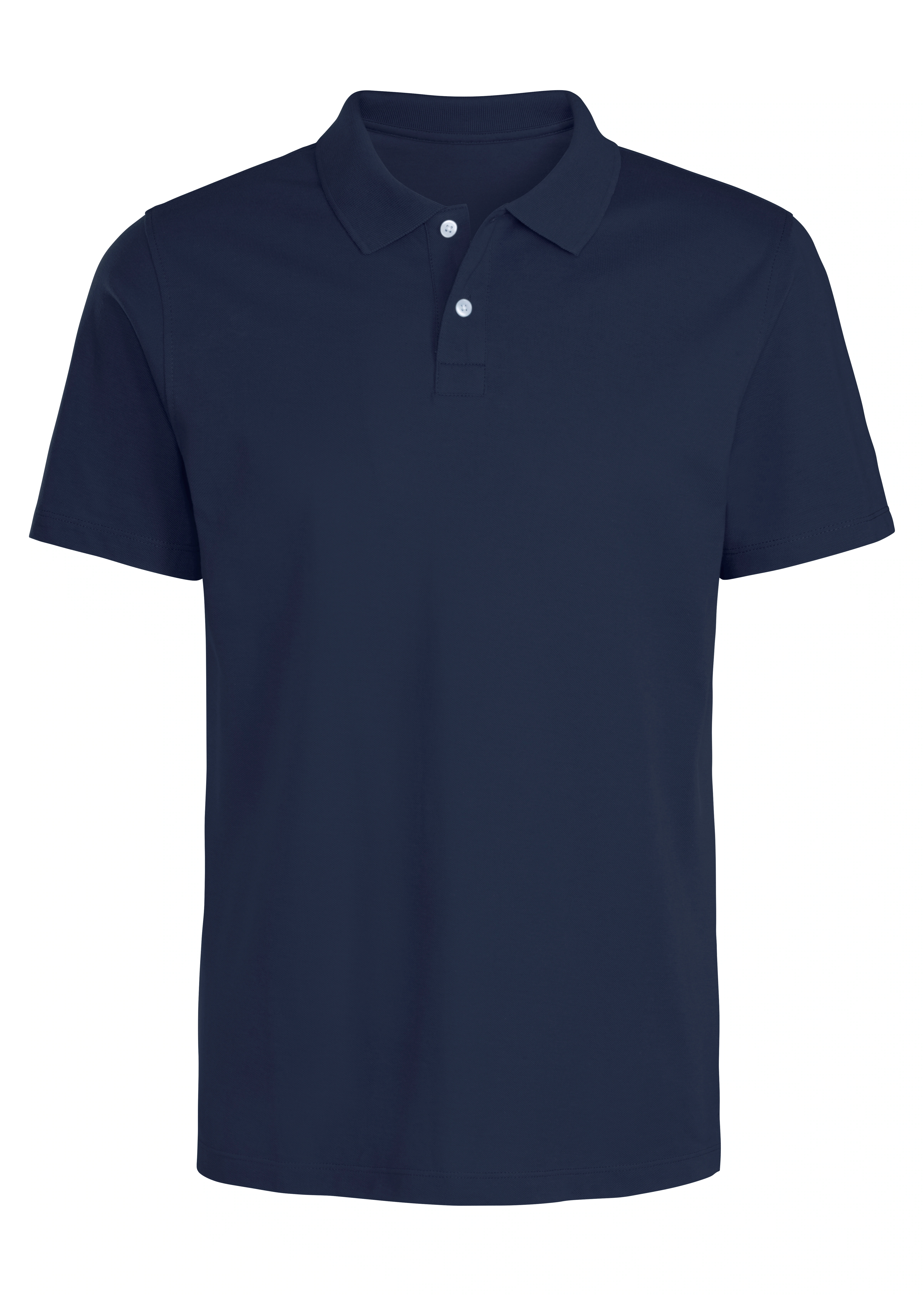 Beachtime Poloshirt aus Baumwoll-Piqué - mit Knopfleiste günstig online kaufen