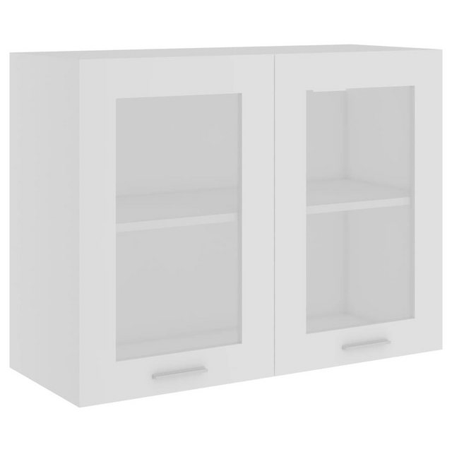 vidaXL Stauraumschrank vidaXL Hängeglasschrank Weiß 80x31x60 cm Holzwerksto günstig online kaufen