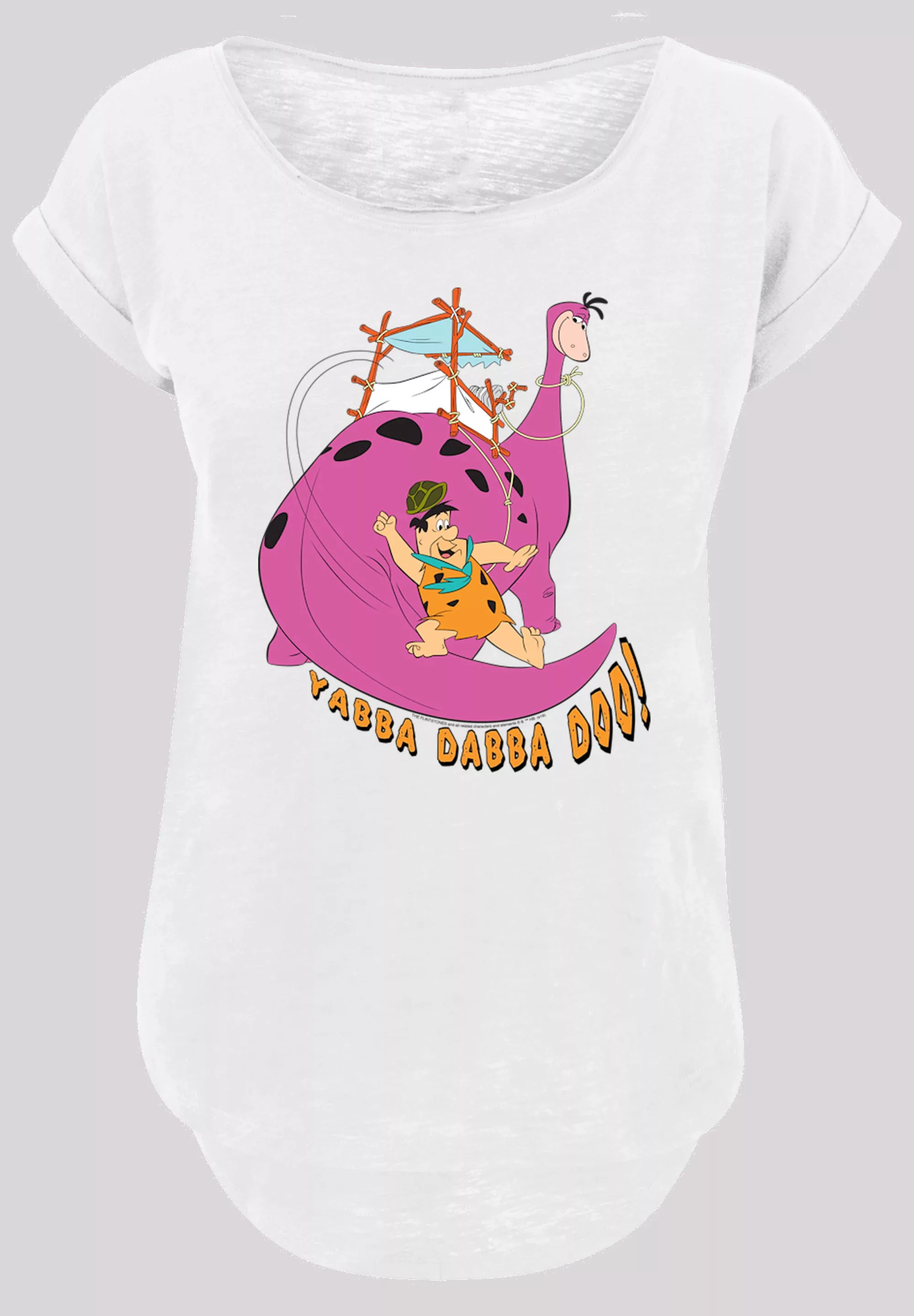 F4NT4STIC T-Shirt "Die Familie Feuerstein Yabba Dabba Doo", Damen,Premium M günstig online kaufen