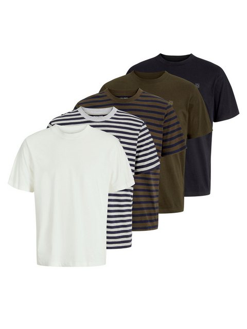 Jack & Jones T-Shirt JPRCCLOGAN (5-tlg) günstig online kaufen