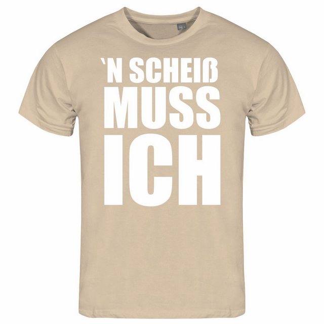 deinshirt Print-Shirt Herren T-Shirt N Scheiß muss ich Funshirt mit Motiv günstig online kaufen