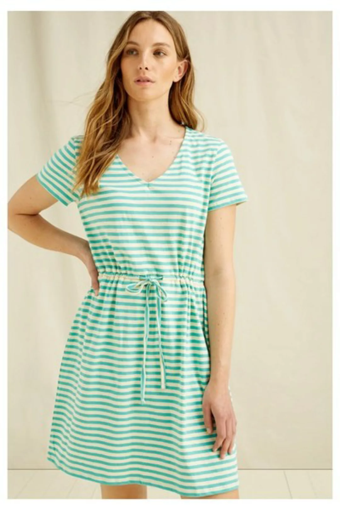 Streifen Kleid - Ashby Stripe Dress - Aus Bio-baumwolle günstig online kaufen