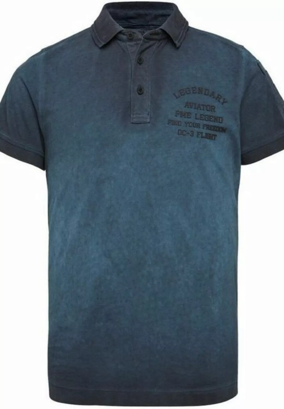 PME Legend Polo Logo Blau - Größe M günstig online kaufen