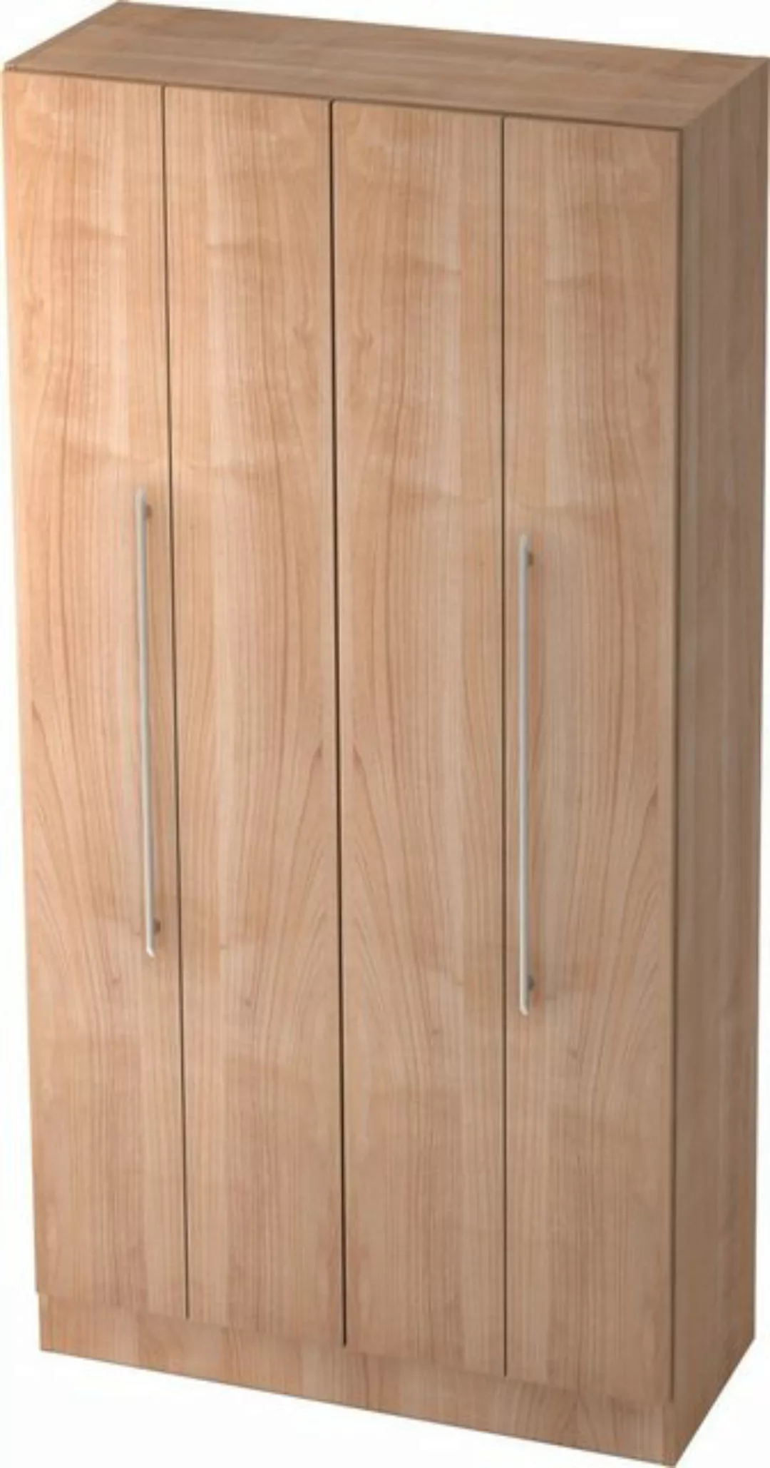 Aktenschrank Falttürenschrank Solid 5OH BxTxH 100x42x200,4cm Griff RE Nussb günstig online kaufen