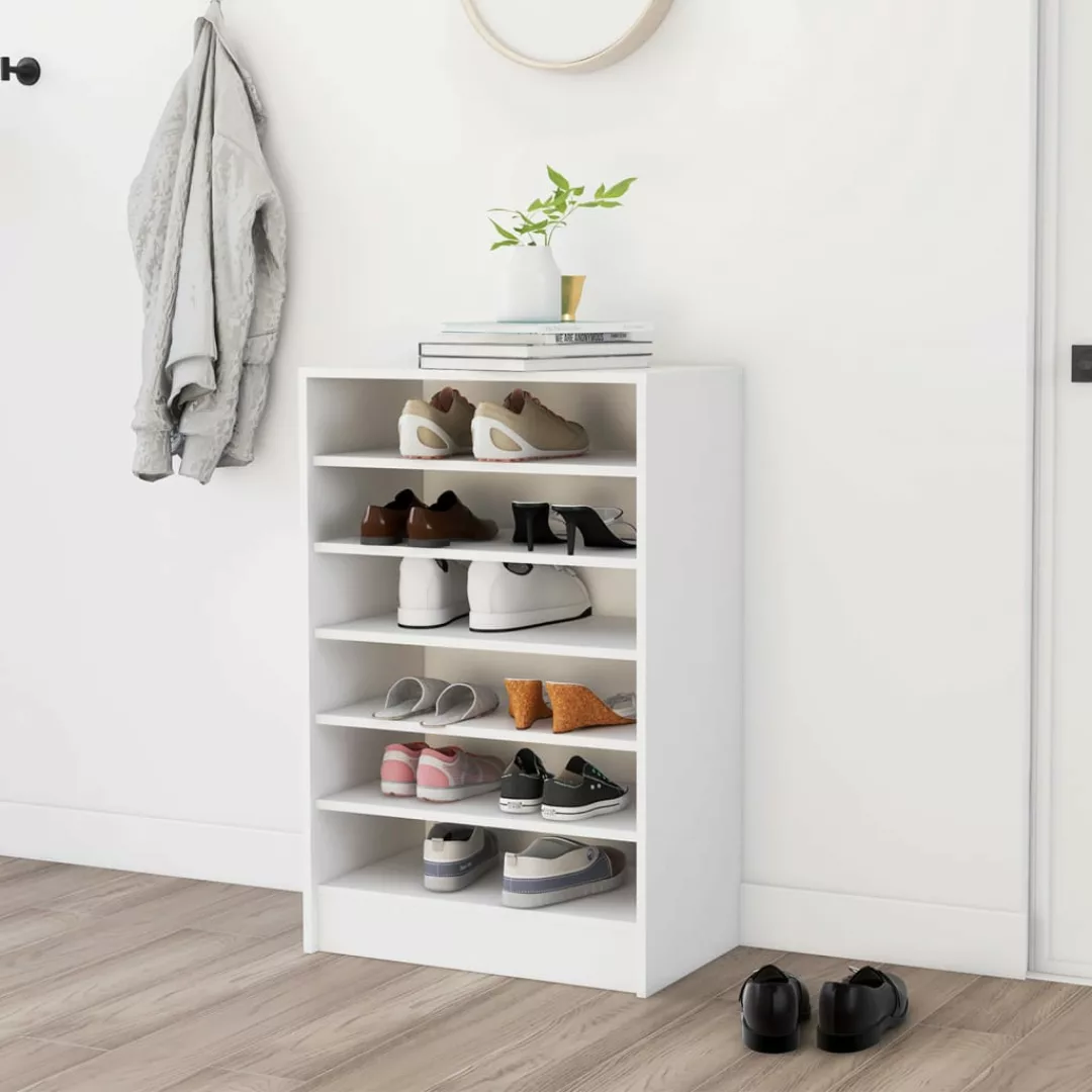 Schuhschrank Weiß 60x35x92 Cm Spanplatte günstig online kaufen