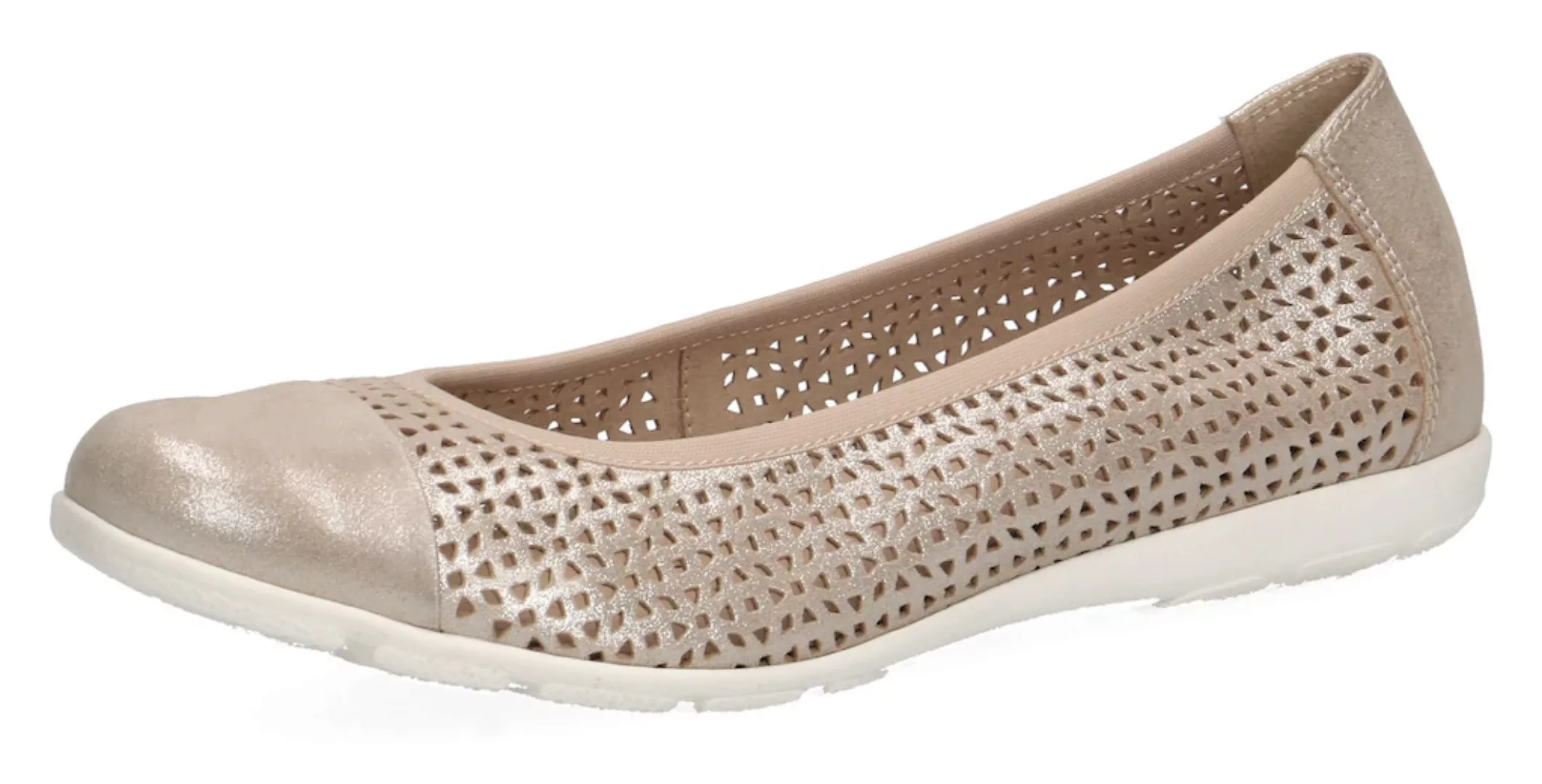 Caprice Ballerina, Slipper, Sommerschuh, Schlupfschuh mit Perforation günstig online kaufen