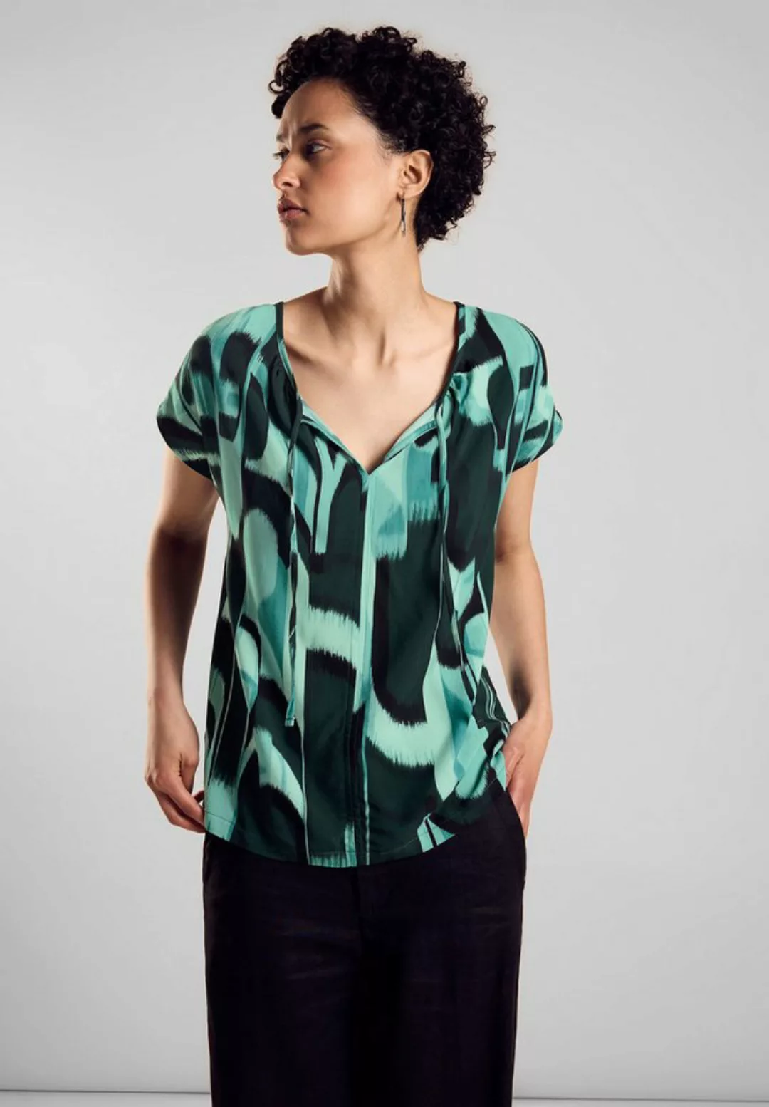 STREET ONE Shirttop mit Allover-Print günstig online kaufen