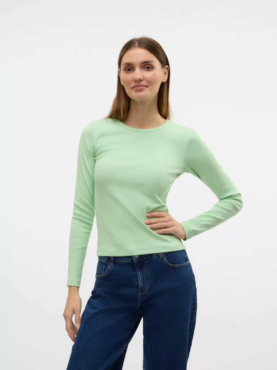 Vero Moda Langarmshirt "VMCHLOE LS SHORT TOP JRS NOOS" günstig online kaufen