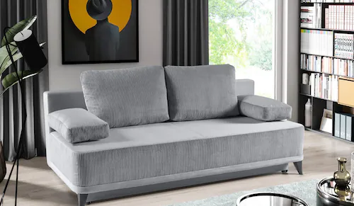 WERK2 Schlafsofa "Rosso", 2-Sitzer Sofa und Schlafcouch mit Federkern & Bet günstig online kaufen