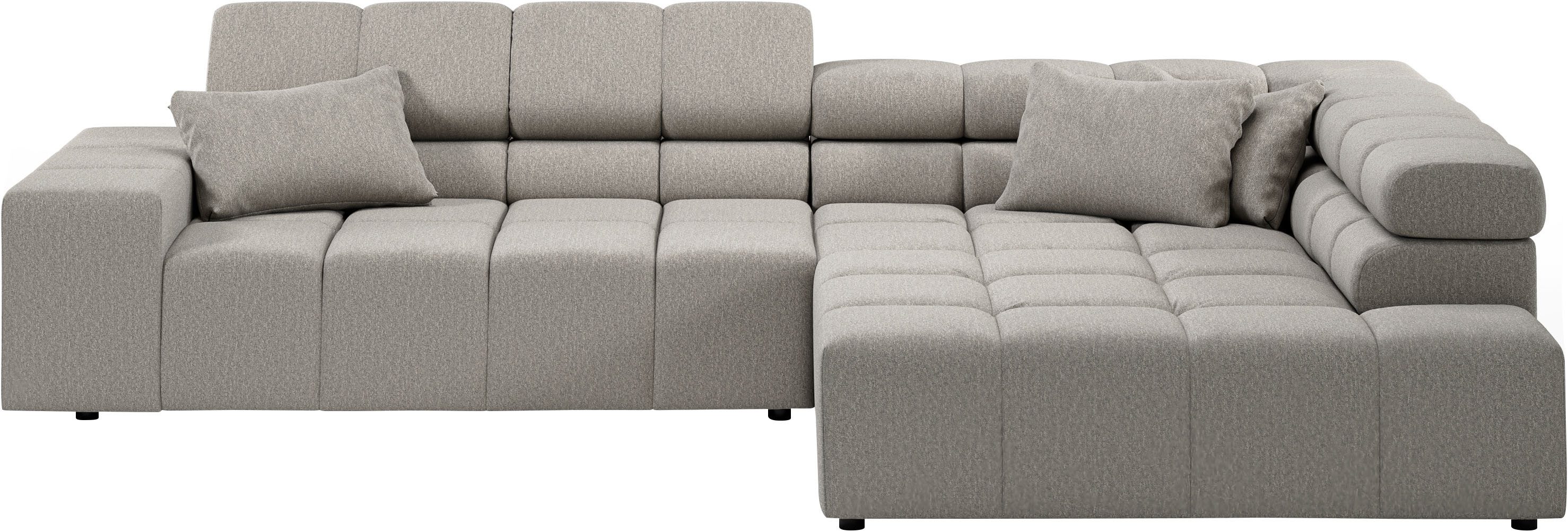 INOSIGN Ecksofa "Ancona incl. Kopfteilverstellung, Breite 319cm, L-Form", w günstig online kaufen