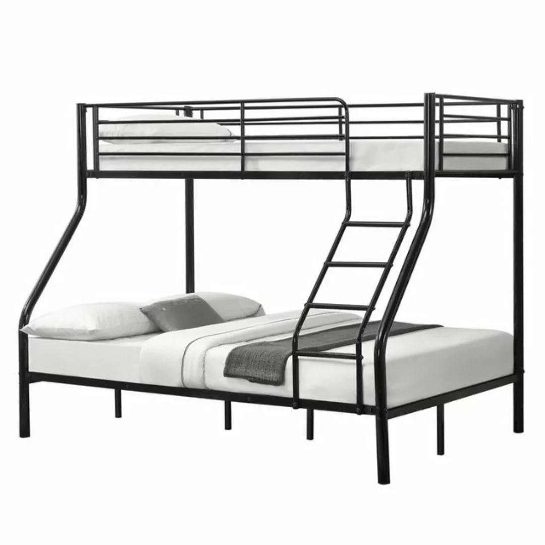 neu.haus Etagenbett, »Sortland« Bettgestell 200x140/90cm Metall Schwarz günstig online kaufen