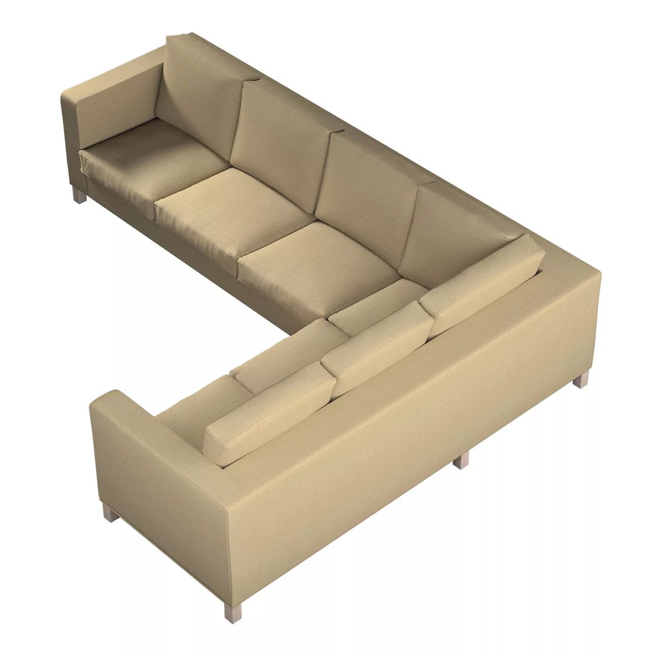 Bezug für Karlanda Sofa Ecke links, dunkelbeige, 36cm x 30cm x 50cm, Living günstig online kaufen