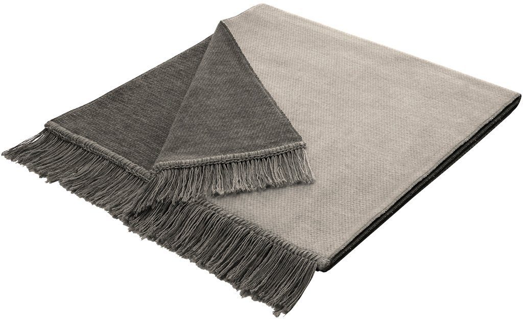 Biederlack Sesselschoner »Cotton Cover Salt & Pepper«, mit Fransen günstig online kaufen