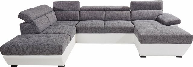 COTTA Wohnlandschaft "Speedway U-Form", wahlweise mit Bettfunktion und Bett günstig online kaufen