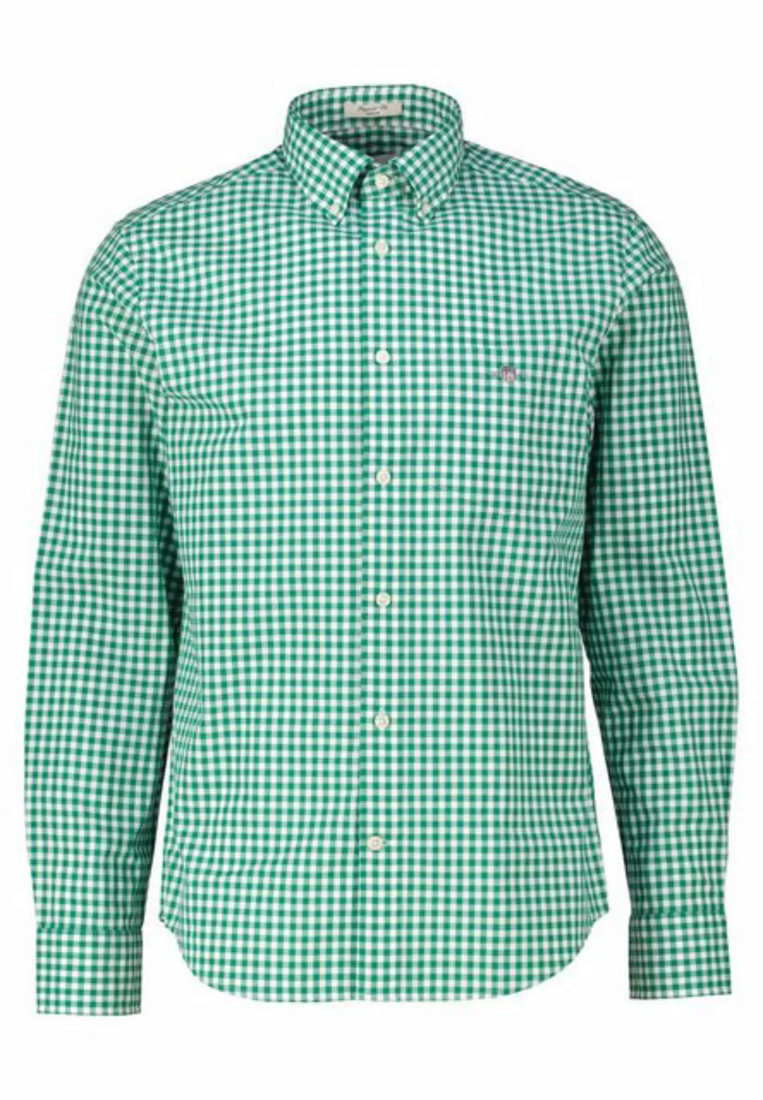 Gant Langarmhemd Herren Hemd POPELINE Regular Fit (1-tlg) günstig online kaufen