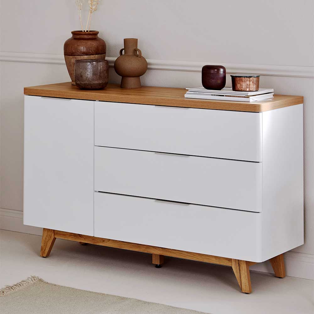 Kommode Sideboard mit drei Schubladen 120 cm breit günstig online kaufen