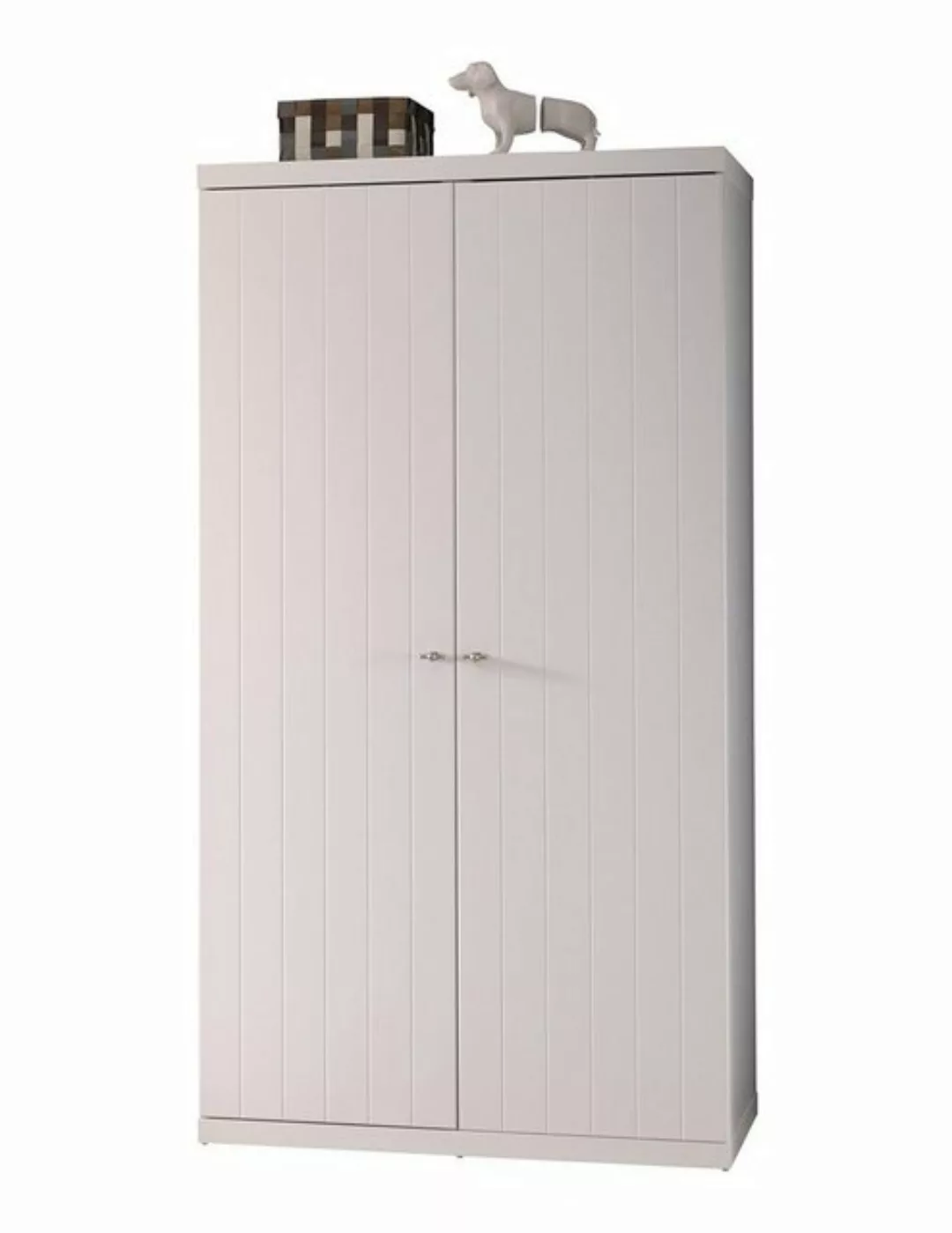 Kindermöbel 24 Kleiderschrank Romy weiß 2 Türen B 110 cm günstig online kaufen