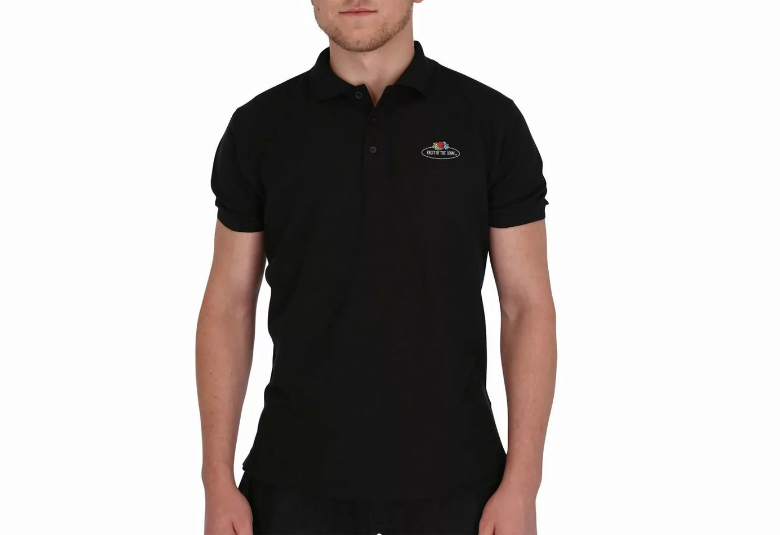 Fruit of the Loom Poloshirt Polo-Shirt mit Vintage-Logo günstig online kaufen