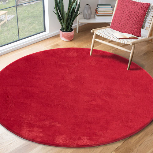 the carpet Teppich »Relax round«, rund, waschbarer Wohnzimmer Teppich moder günstig online kaufen