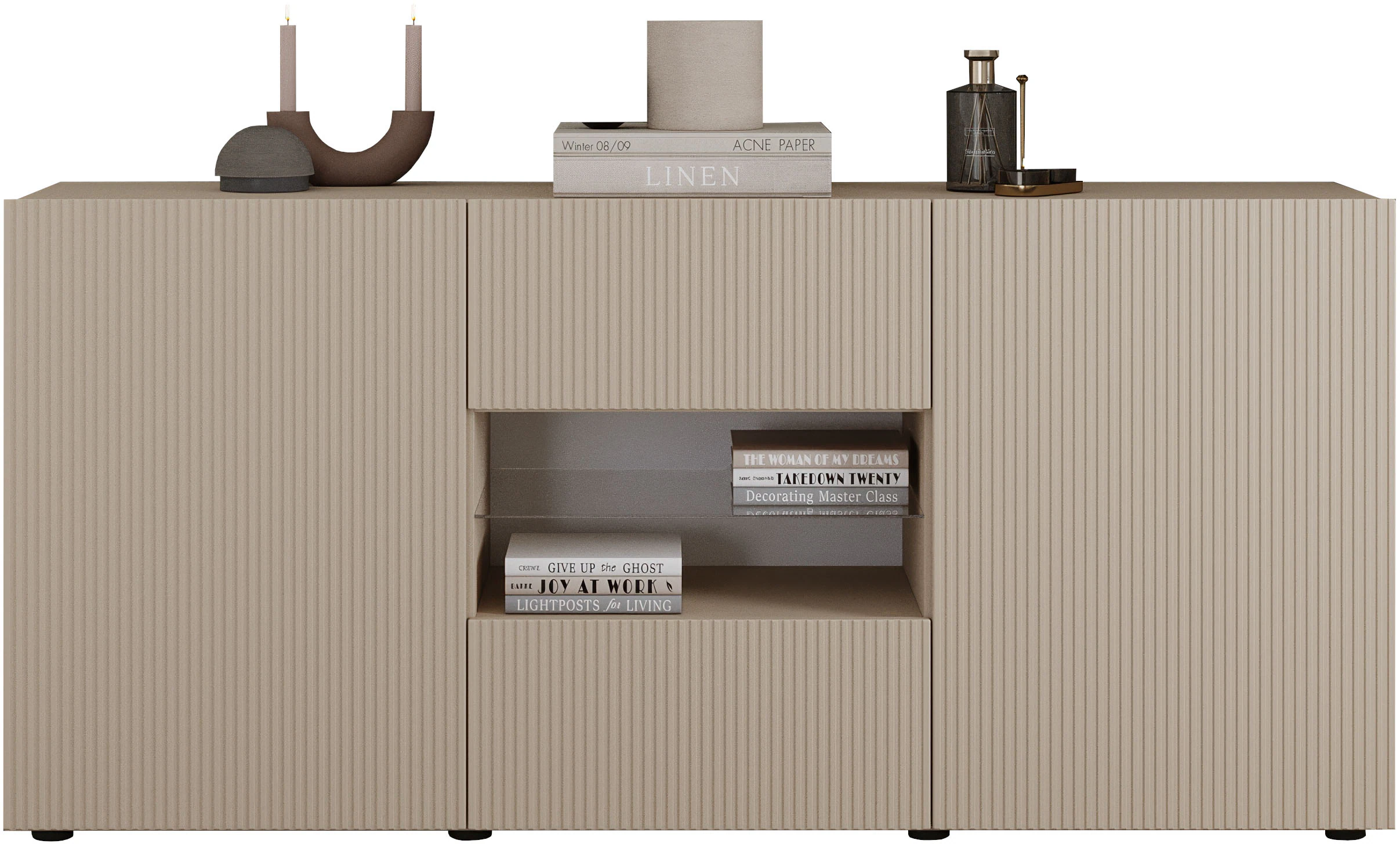 INOSIGN Sideboard "Rio Breite 181 cm, Kommode mit 2 Türen u. 2 Schubkästen, günstig online kaufen