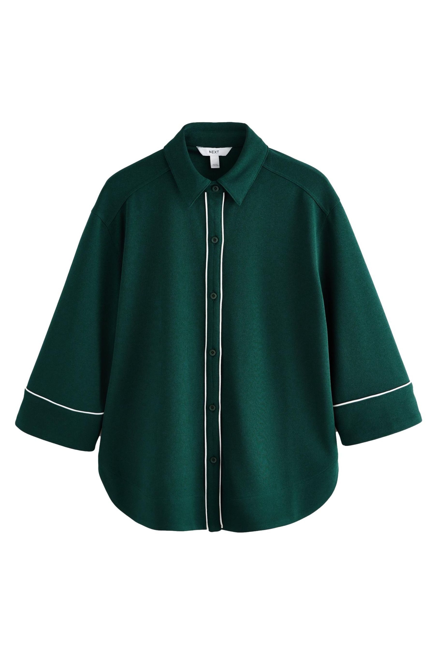 Next Kurzarmbluse Kreppbluse mit 3/4-Ärmel (1-tlg) günstig online kaufen