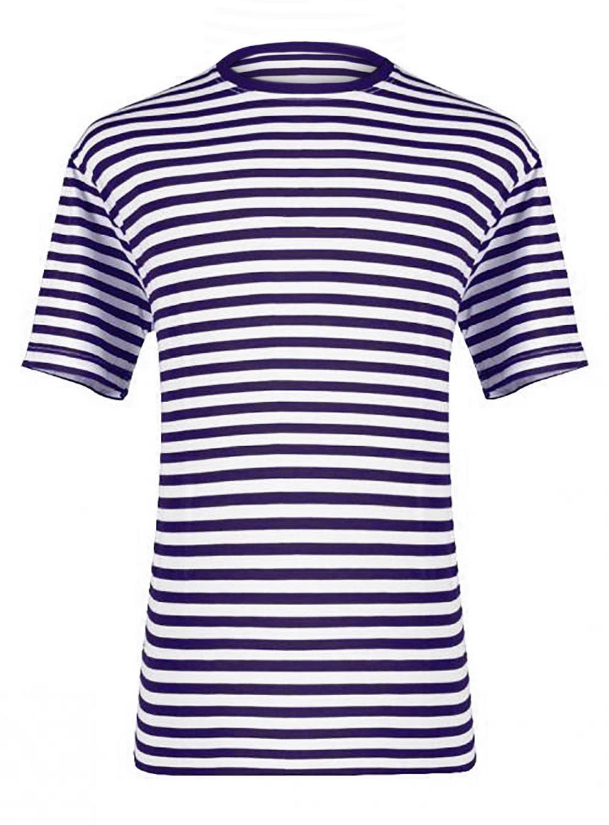thetru T-Shirt Herren Ringelshirt kurzarm blau-weiß günstig online kaufen
