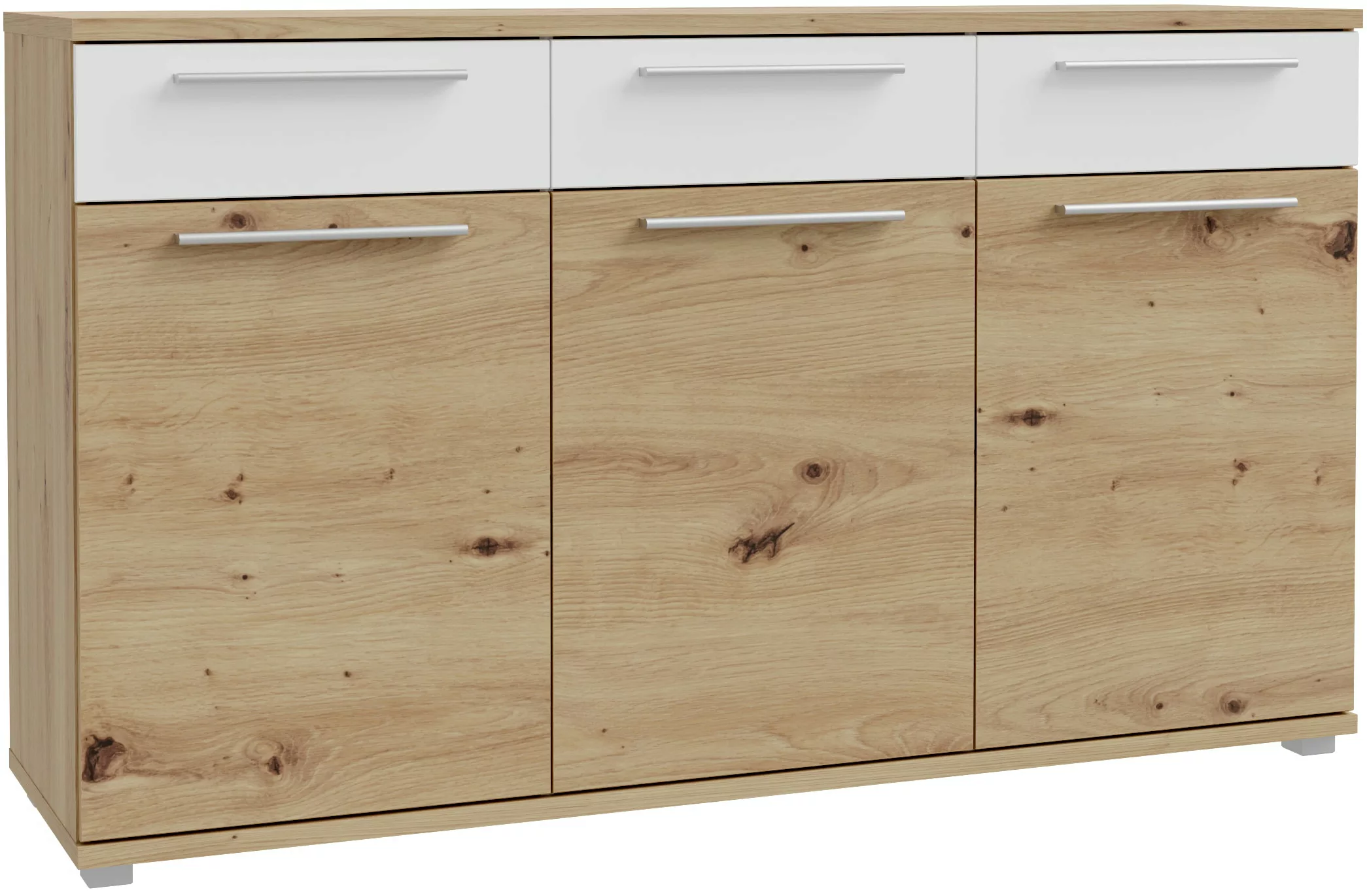 FORTE Sideboard "Allister", viel Stauraum, trendiges Dekor günstig online kaufen