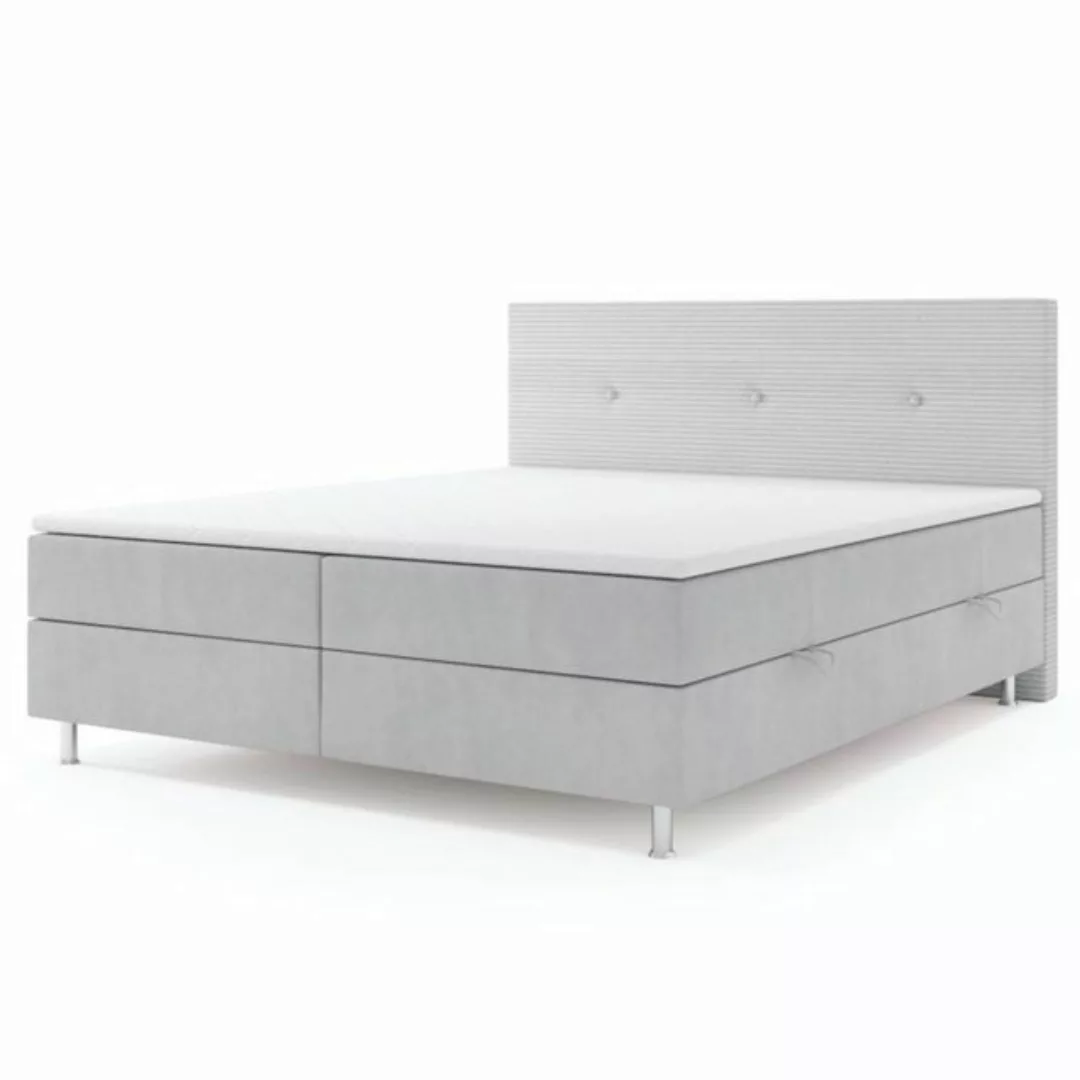 inter Boxspringbett Boxspringbett SALVADOR mit Bettkasten 180x200cm Samtsto günstig online kaufen