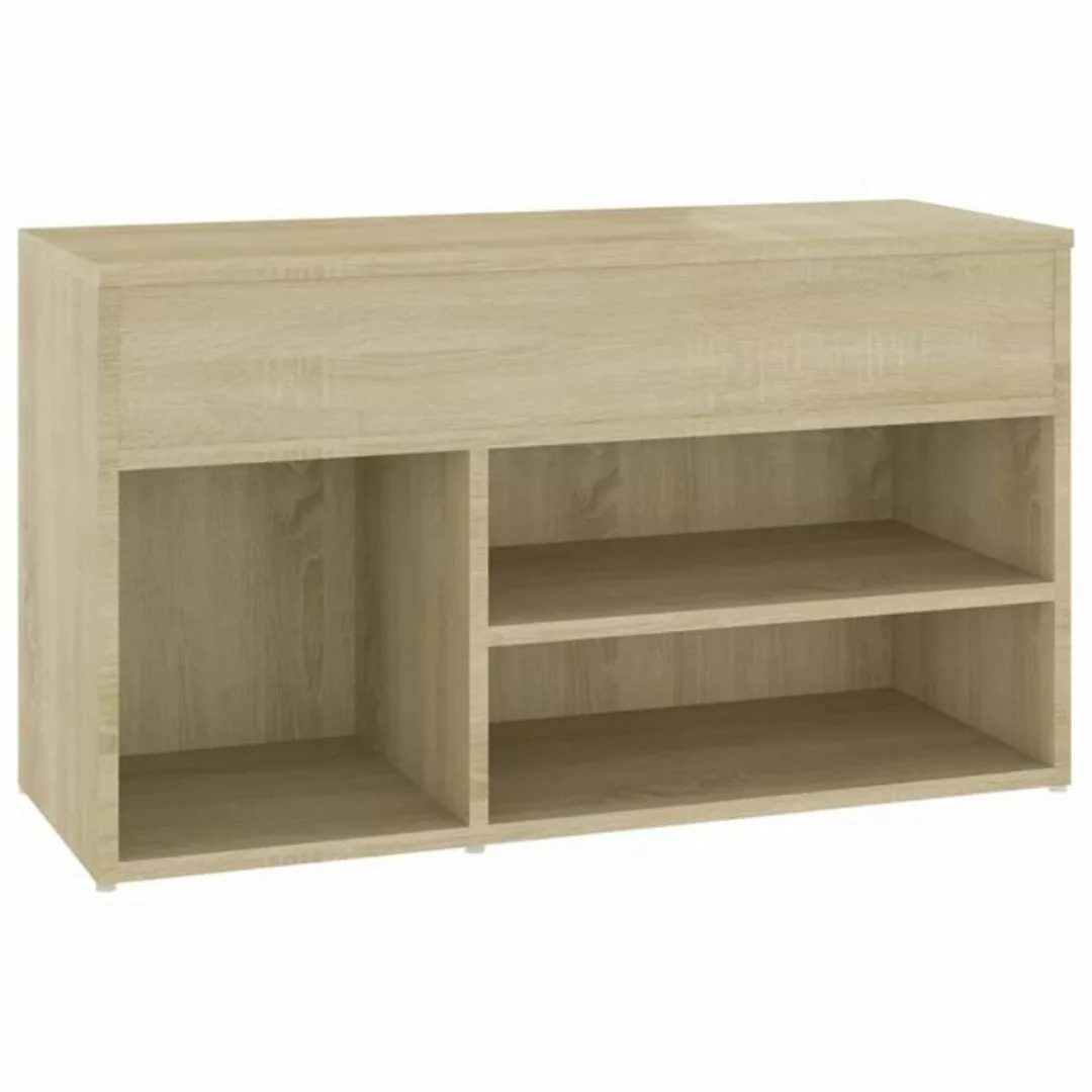 furnicato Schuhschrank Schuhbank Sonoma-Eiche 80x30x45 cm Holzwerkstoff günstig online kaufen