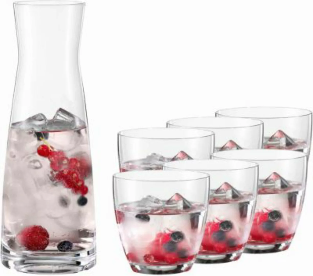 BOHEMIA Selection LIBERA Wasser-/Saftset 7-tlg. Trinkgläser transparent günstig online kaufen