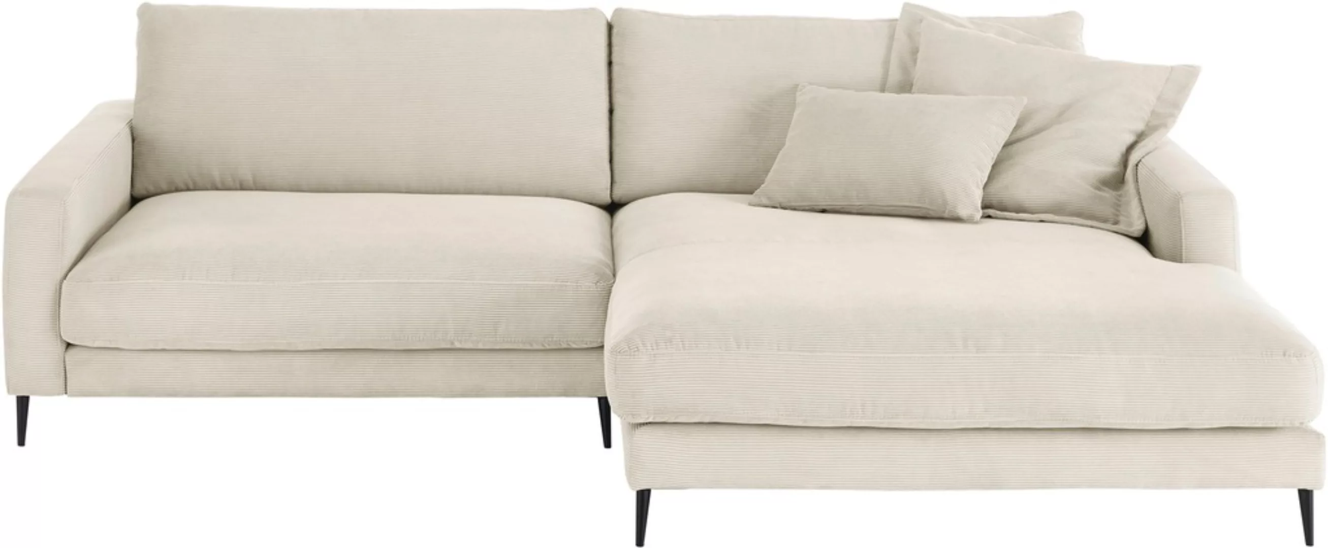 INOSIGN Ecksofa "Downtown, B/T/H: 272/190/84 cm L-Form", weicher Sitzkomfor günstig online kaufen