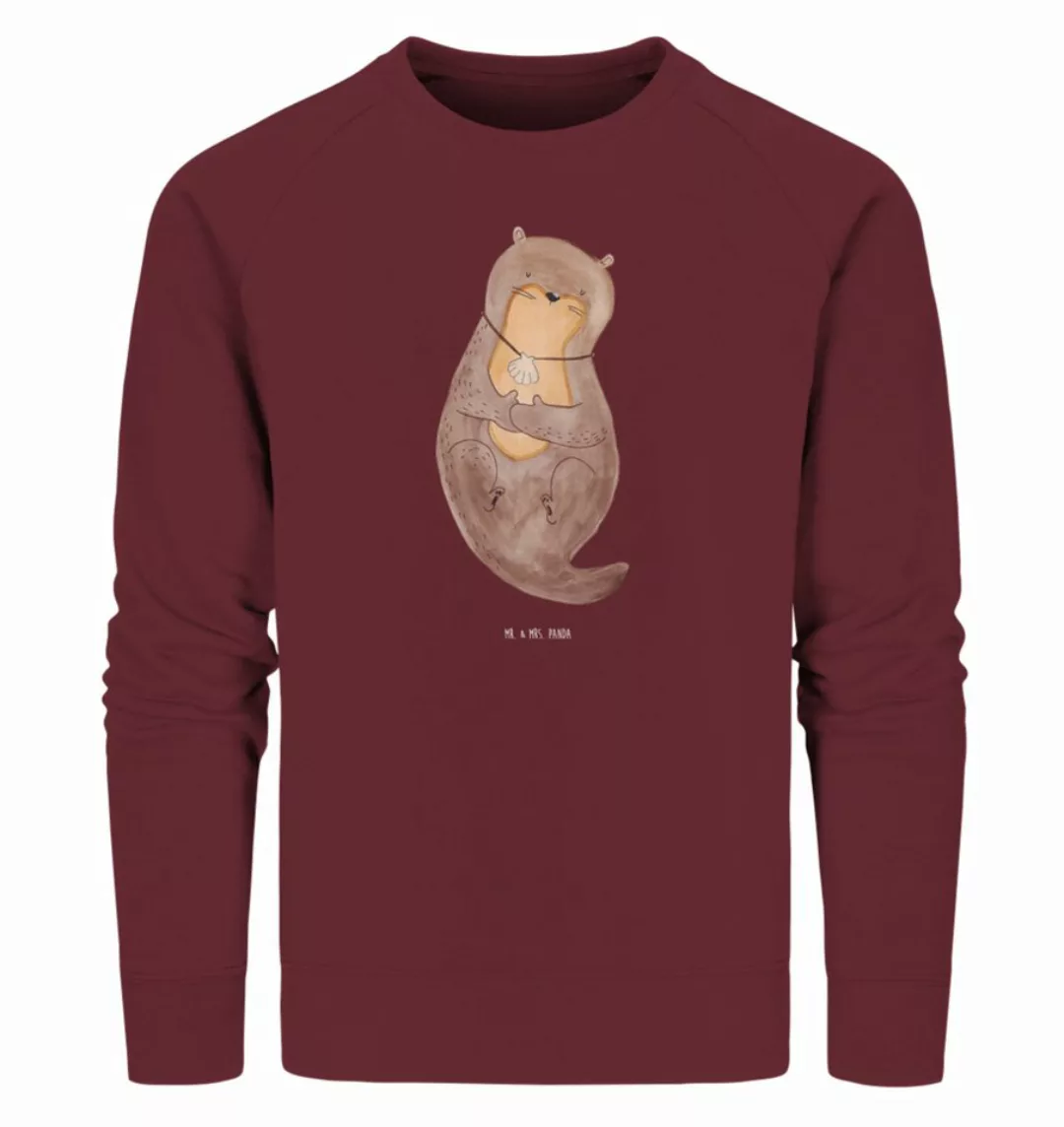 Mr. & Mrs. Panda Longpullover Größe L Otter Muschel - Burgundy - Geschenk, günstig online kaufen