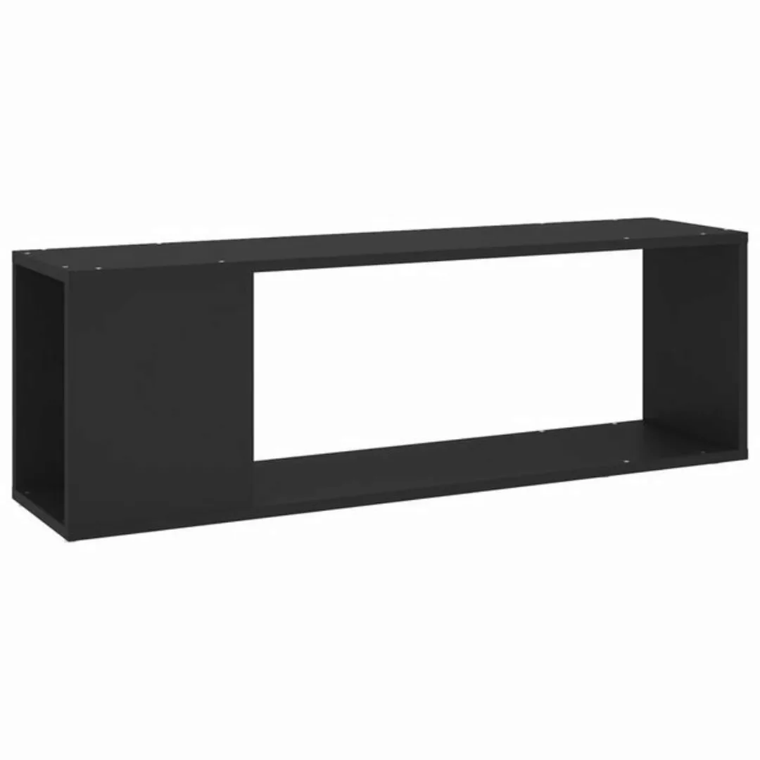 furnicato TV-Schrank Schwarz 100x24x32 cm Holzwerkstoff günstig online kaufen