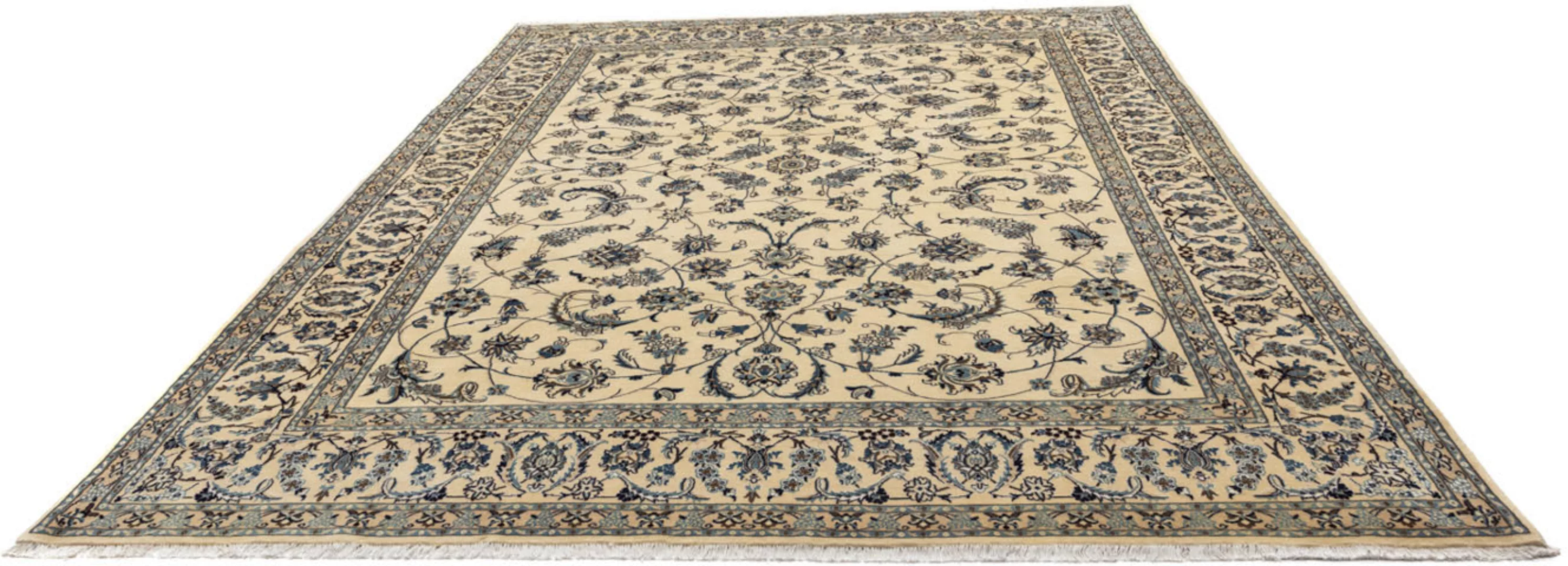 morgenland Wollteppich »Nain 9la Blumenmuster Beige 340 x 241 cm«, rechteck günstig online kaufen