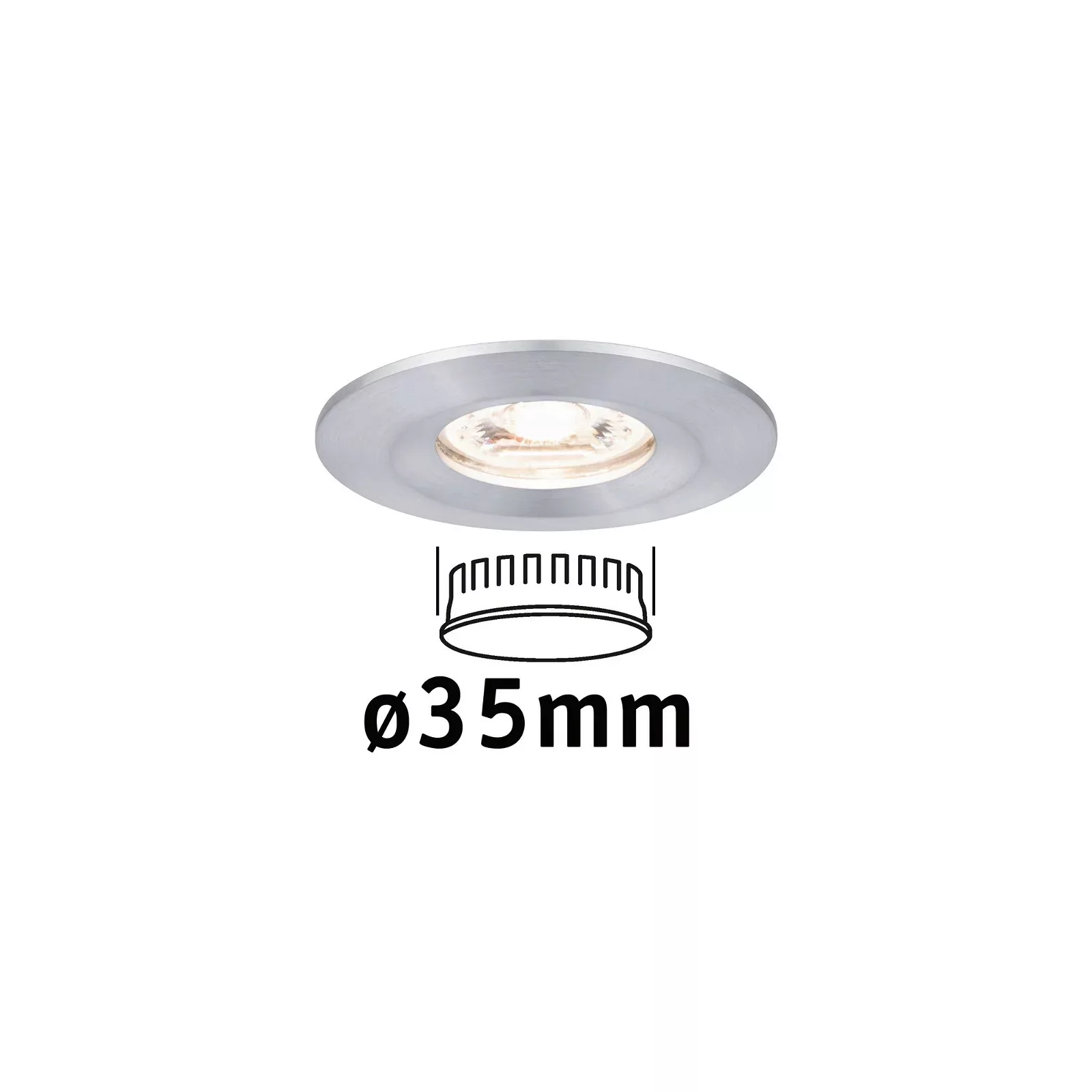 Paulmann "LED Einbauleuchte Nova Mini Coin Einzelleuchte starr IP44 rund 65 günstig online kaufen