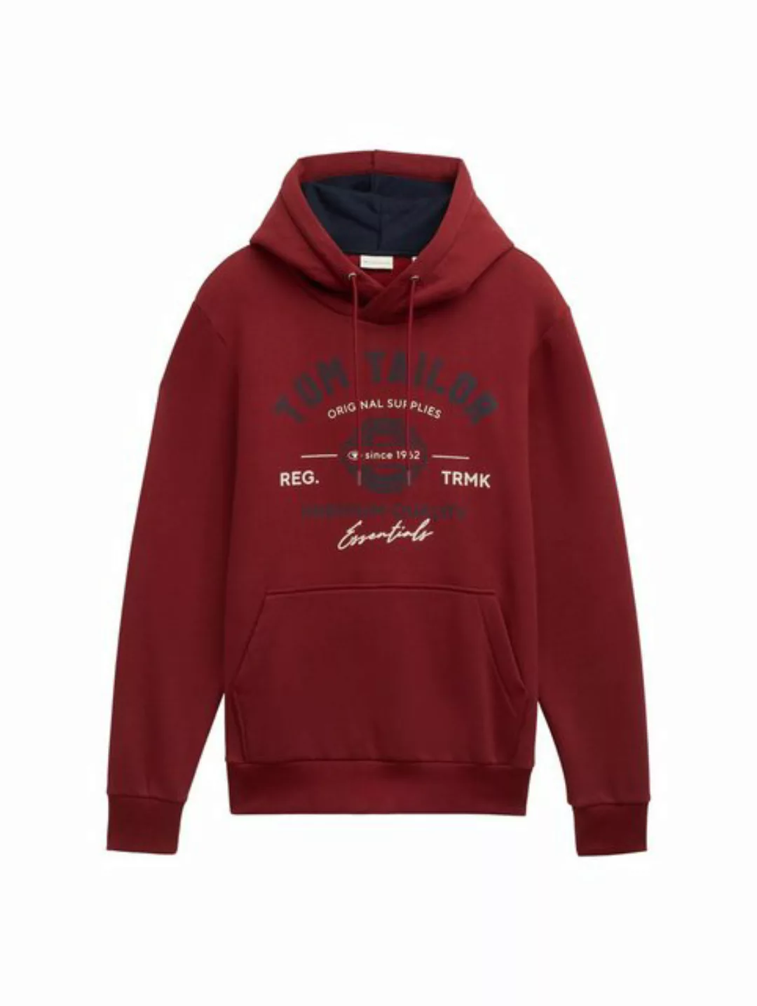 TOM TAILOR Hoodie TOM TAILOR HOODIE WITH PRINT (1-tlg) günstig online kaufen