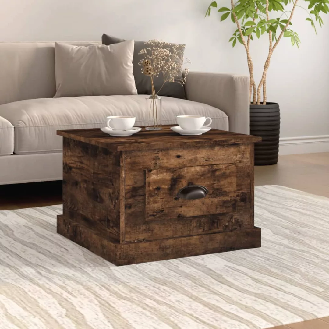 Vidaxl Couchtisch Räuchereiche 50x50x35 Cm Holzwerkstoff günstig online kaufen