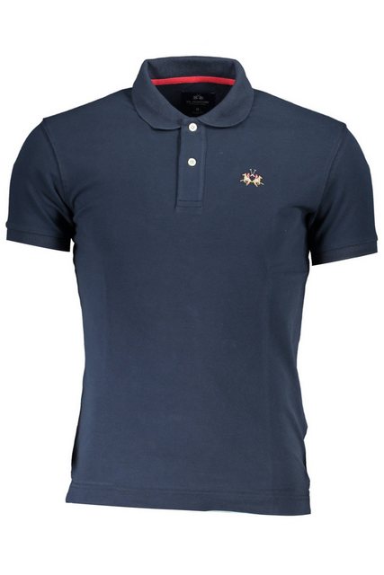 La Martina Poloshirt Elegantes blaues Slim Fit Kurzarm-Poloshirt mit günstig online kaufen