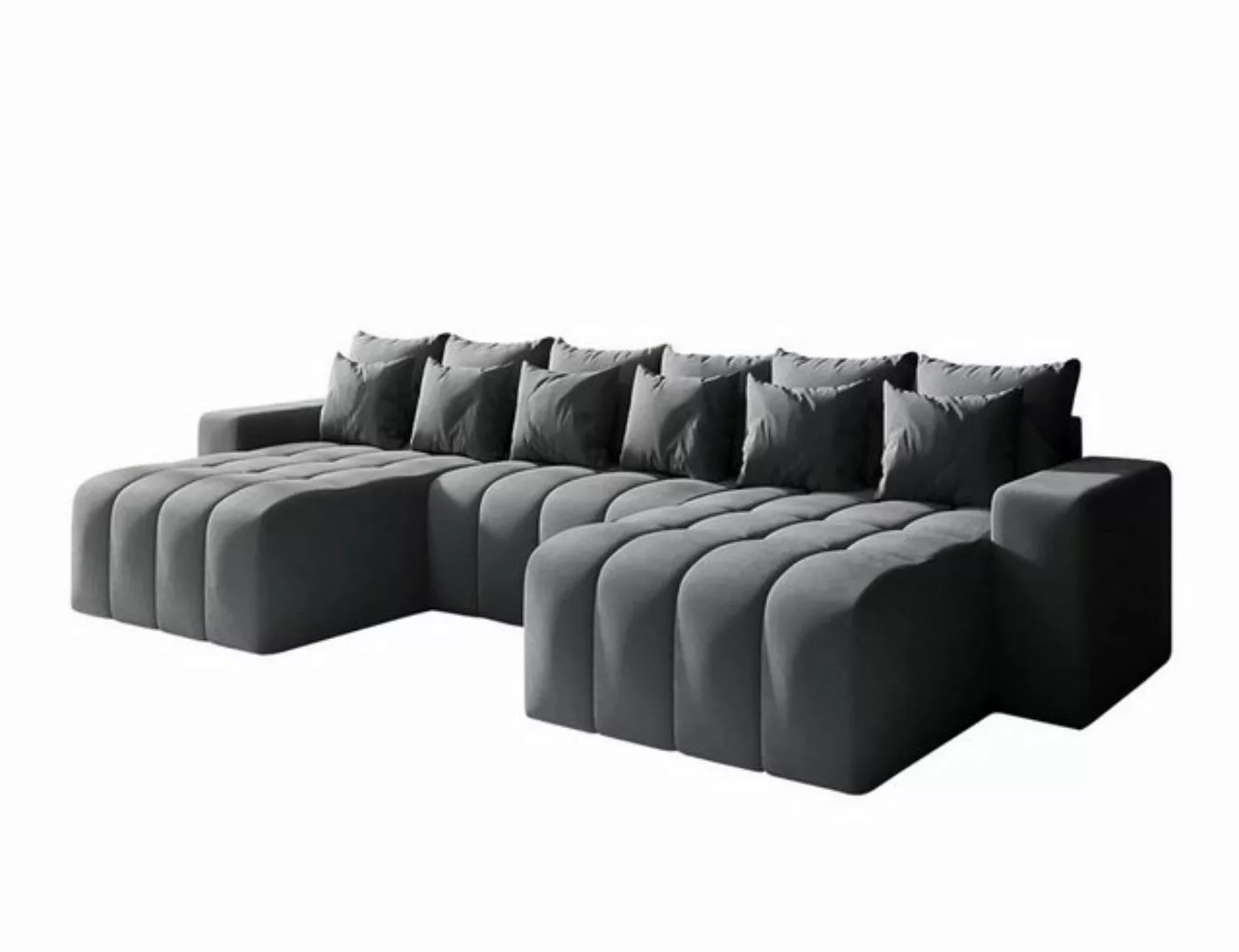 DB-Möbel Ecksofa BATTUMI-U - Eckcouch mit Schlaffunktion, 370 cm breit. 370 günstig online kaufen