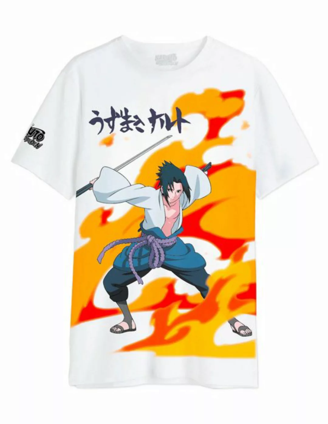 Naruto T-Shirt Sasuke Flames günstig online kaufen