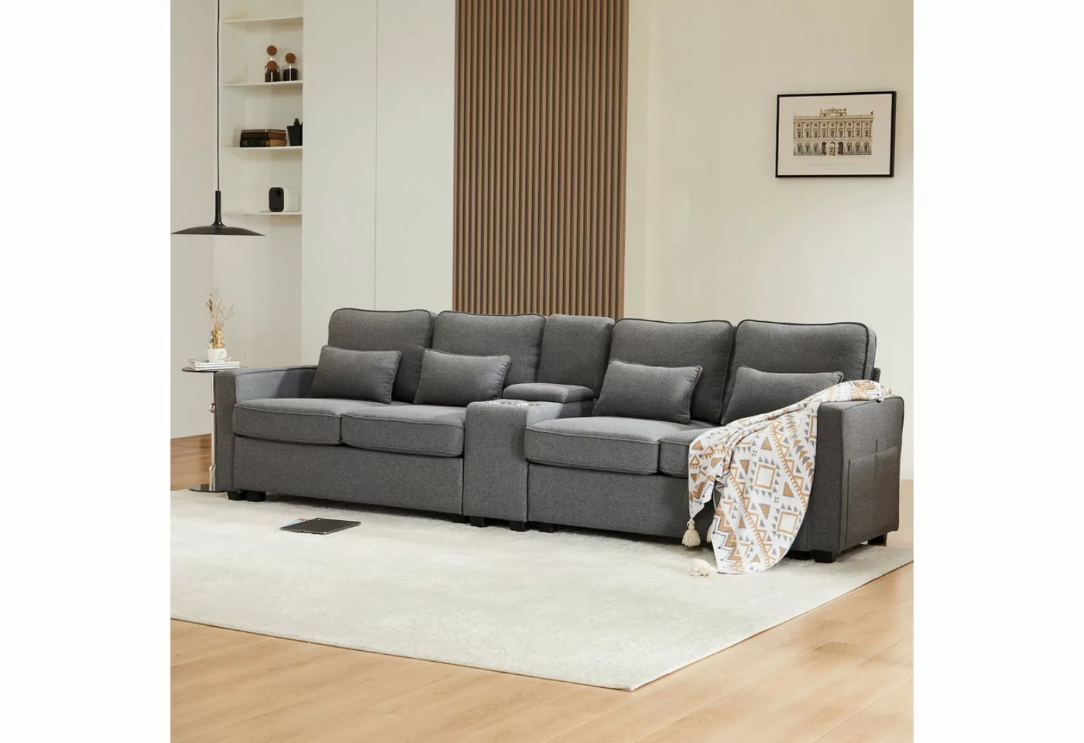 HAUSS SPLOE Ecksofa Schlafsofa 4-Sitzer-Sofa Polstermöbel modernes Design W günstig online kaufen