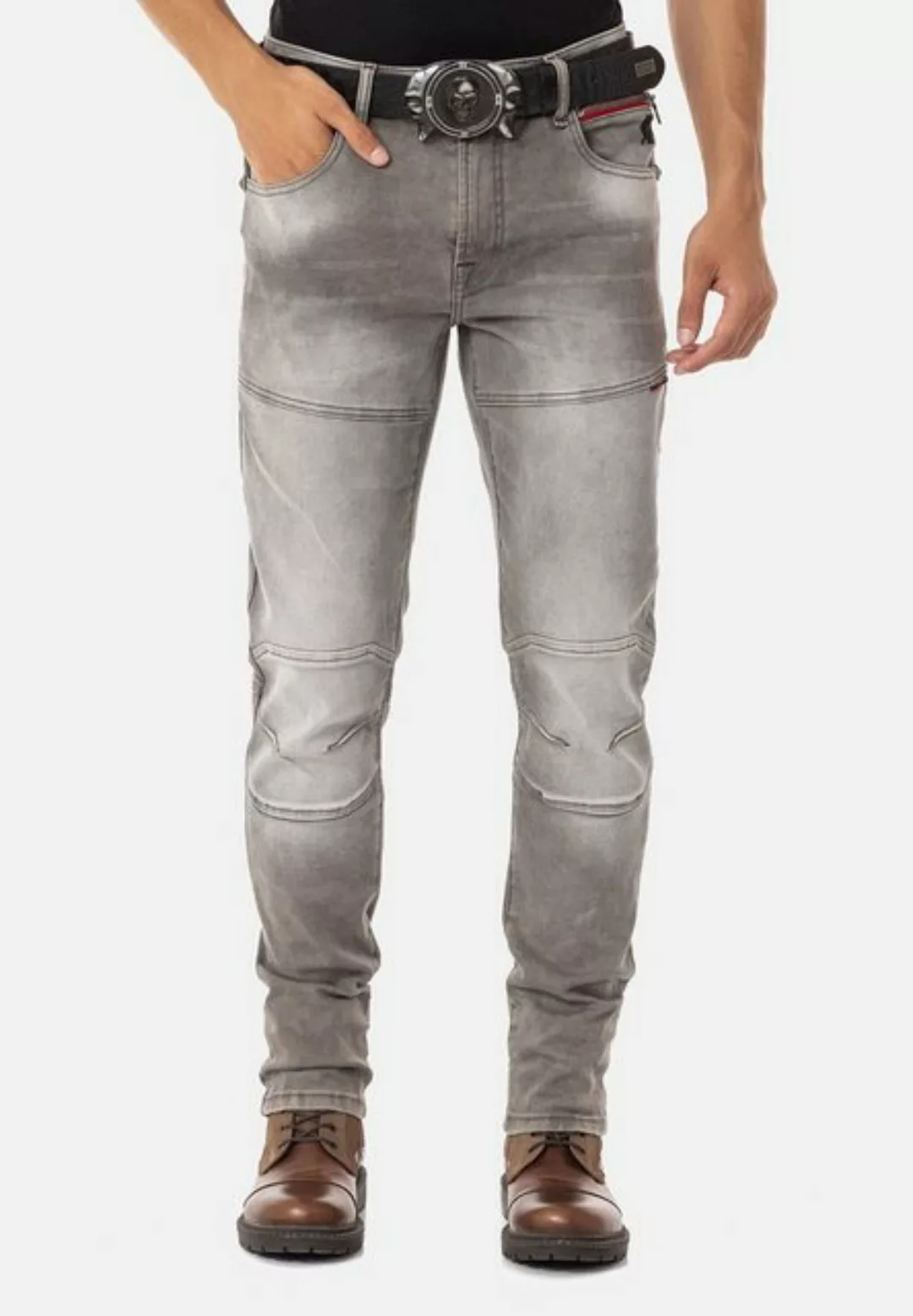 Cipo & Baxx Straight-Jeans mit cooler Used-Waschung günstig online kaufen