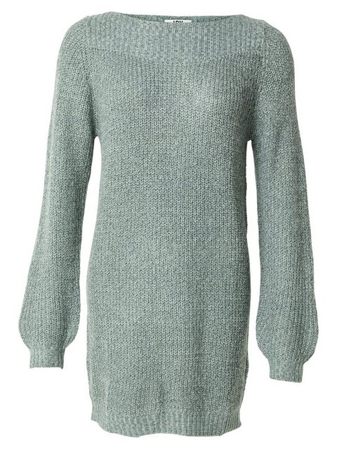 JDY – Pulloverkleid aus Strick mit U-Boot-Ausschnitt in Blau günstig online kaufen